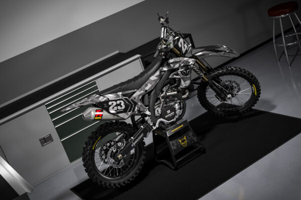 Kit déco motocross Kawasaki - Army - Gris Promo