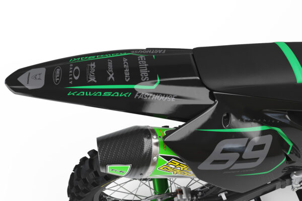 Kit déco motocross Kawasaki - Avenger - Vert 3