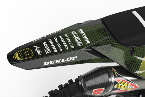 Kit déco motocross Kawasaki - Battalion 3