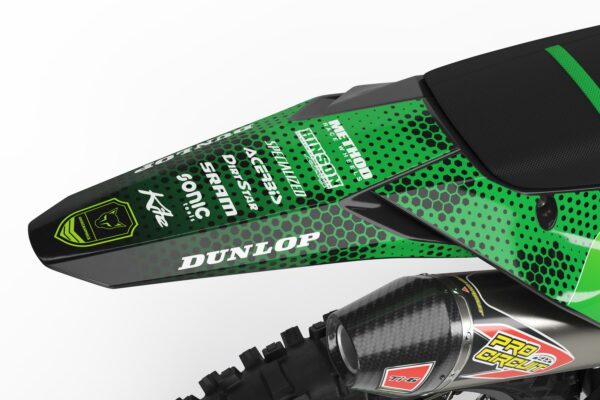 Kit déco motocross Kawasaki - Battalion - Vert 3