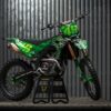 Kit déco motocross Kawasaki - Battalion - Vert Promo