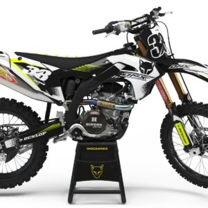 Kit déco motocross Kawasaki - Blast - Blanc