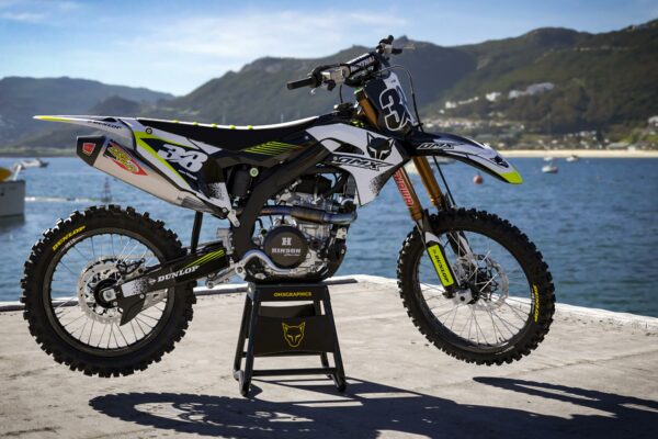 Kit déco motocross Kawasaki - Blast - Blanc Promo