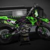 Kit déco motocross Kawasaki - Blast - Vert Noir Promo