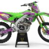 Kit déco motocross Kawasaki - Blast - Vert Violet