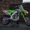 Kit déco motocross Kawasaki - Blast - Vert Violet Promo