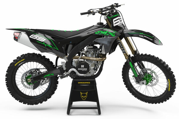 Kit déco motocross Kawasaki - Carbon
