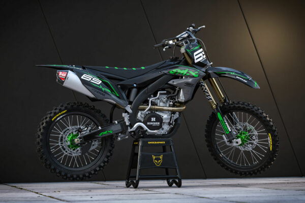Kit déco motocross Kawasaki - Carbon Promo
