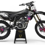 Kit déco motocross Kawasaki - Charge - Noir