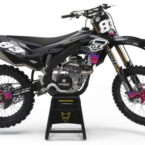 Kit déco motocross Kawasaki - Charge - Noir
