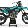 Kit déco motocross Kawasaki - Chimera - Bleu