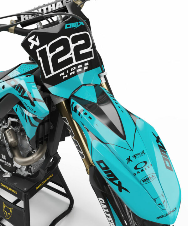 Kit déco motocross Kawasaki - Chimera - Bleu 2