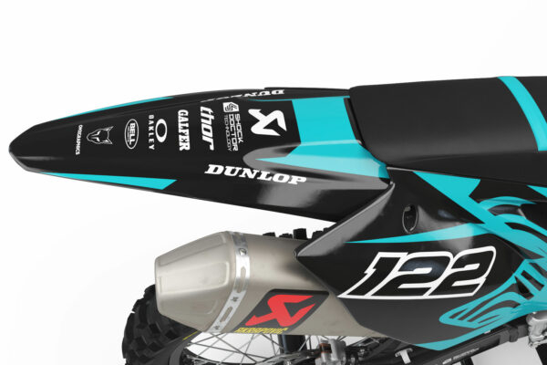 Kit déco motocross Kawasaki - Chimera - Bleu 3