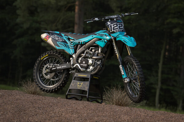 Kit déco motocross Kawasaki - Chimera - Bleu Promo