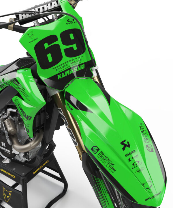Kit déco motocross Kawasaki - Comet 2