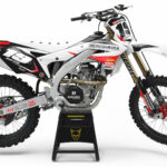 Kit déco motocross Kawasaki - Competition - Blanc