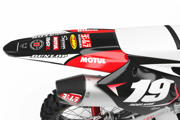 Kit déco motocross Kawasaki - Competition - Blanc 3