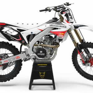 Kit déco motocross Kawasaki - Competition - Blanc