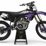 Kit déco motocross Kawasaki - Corsa - Violet