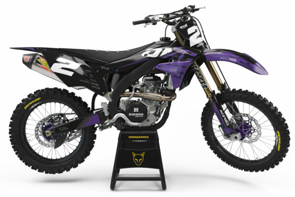 Kit déco motocross Kawasaki - Corsa - Violet
