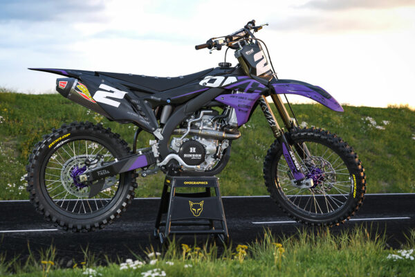 Kit déco motocross Kawasaki - Corsa - Violet Promo
