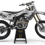Kit déco motocross Kawasaki - Creed - Gris
