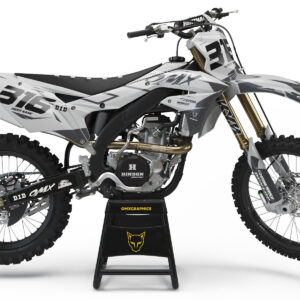 Kit déco motocross Kawasaki - Creed - Gris