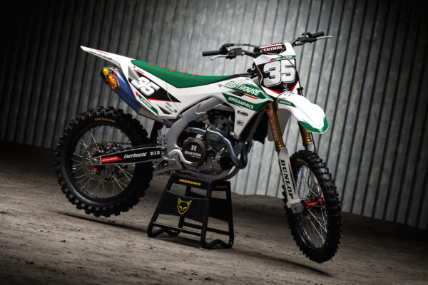 Kit déco motocross Kawasaki - Dagger - Blanc Promo