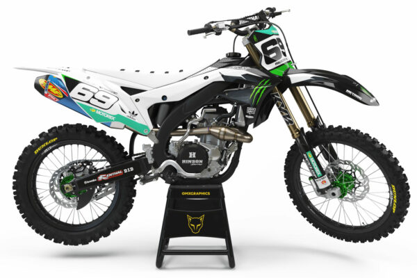 Kit déco motocross Kawasaki - Energy - Noir