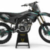 Kit déco motocross Kawasaki - Enigma - Gris