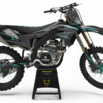 Kit déco motocross Kawasaki - Enigma - Gris