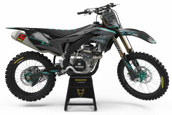 Kit déco motocross Kawasaki - Enigma - Gris