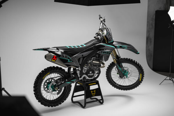 Kit déco motocross Kawasaki - Enigma - Gris Promo