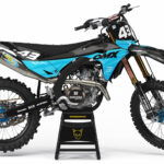 Kit déco motocross Kawasaki - Frost - Bleu