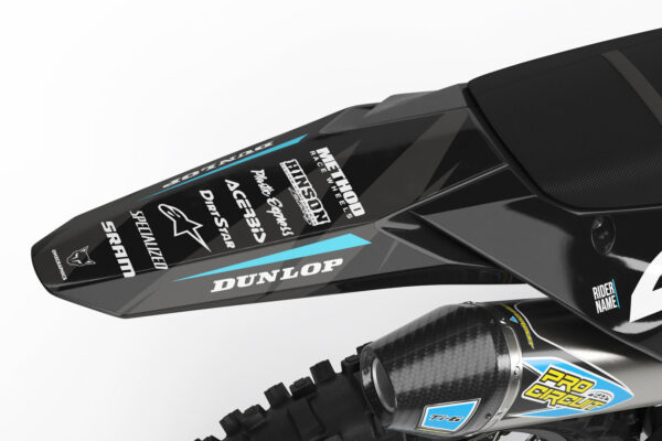 Kit déco motocross Kawasaki - Frost - Bleu 3