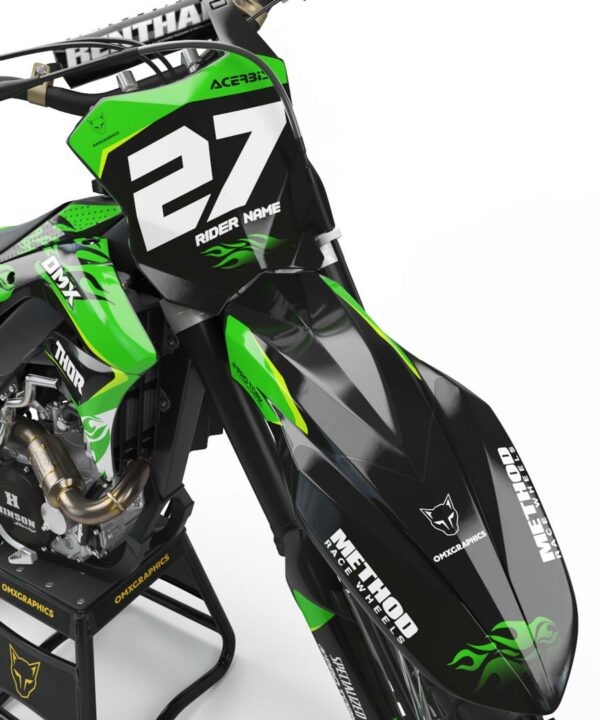 Kit déco motocross Kawasaki - Fury 2