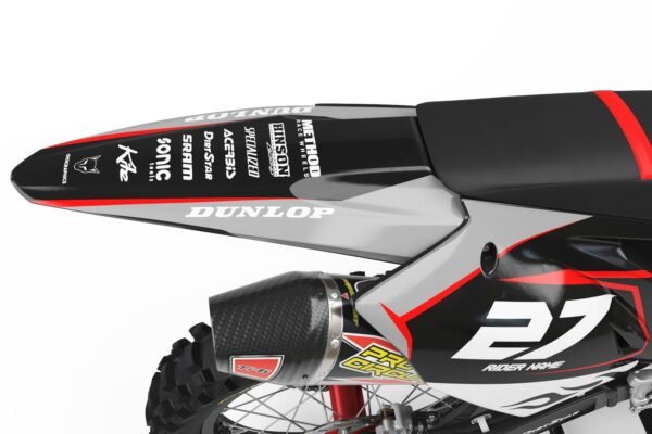 Kit déco motocross Kawasaki - Fury - Gris 3