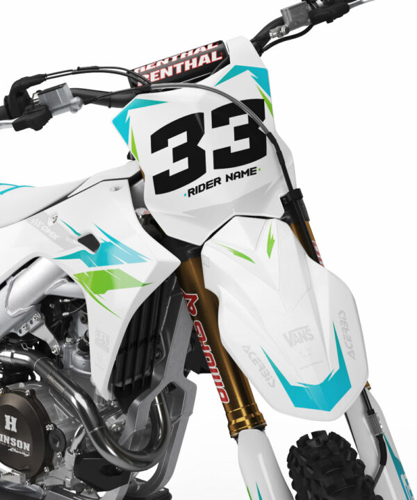 Kit déco motocross Kawasaki - Glitch 2