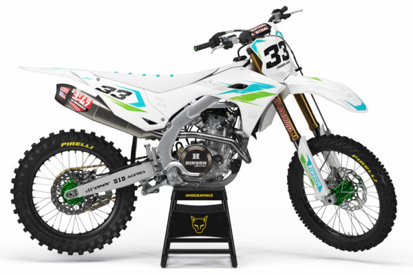 Kit déco motocross Kawasaki - Glitch