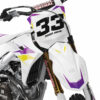 Kit déco motocross Kawasaki - Glitch - Jaune Violet 2