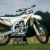 Kit déco motocross Kawasaki - Glitch - Jaune Violet Promo