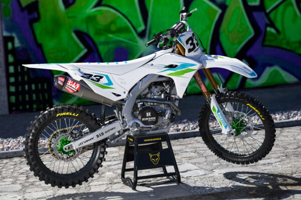 Kit déco motocross Kawasaki - Glitch Promo