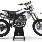 Kit déco motocross Kawasaki - Hangout - Blanc