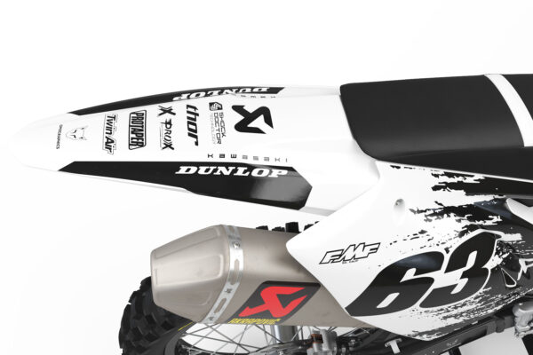 Kit déco motocross Kawasaki - Hangout - Blanc 3