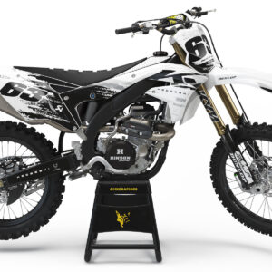 Kit déco motocross Kawasaki - Hangout - Blanc
