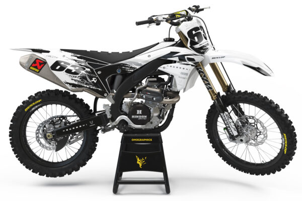 Kit déco motocross Kawasaki - Hangout - Blanc