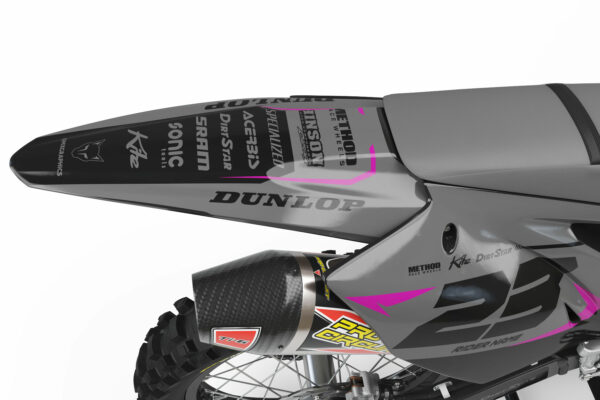 Kit déco motocross Kawasaki - Holeshot - Gris 2