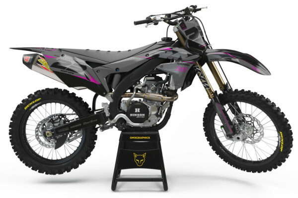 Kit déco motocross Kawasaki - Holeshot - Gris