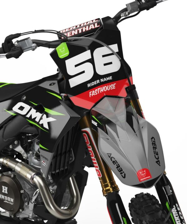 Kit déco motocross Kawasaki - Instinct - Gris 2