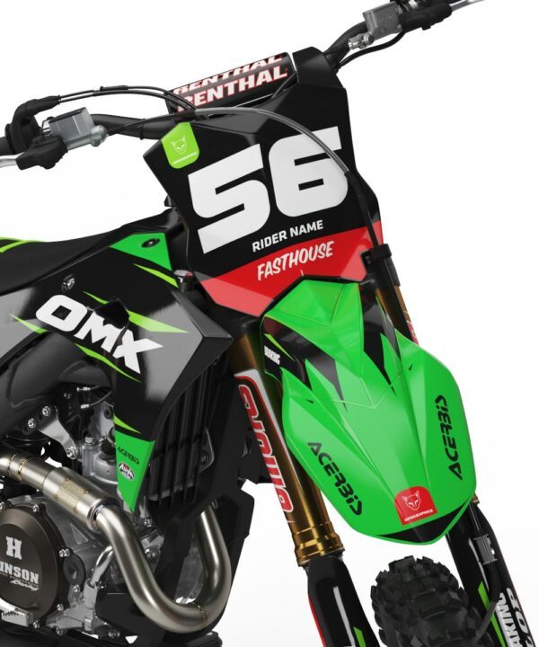 Kit déco motocross Kawasaki - Instinct - Vert 2